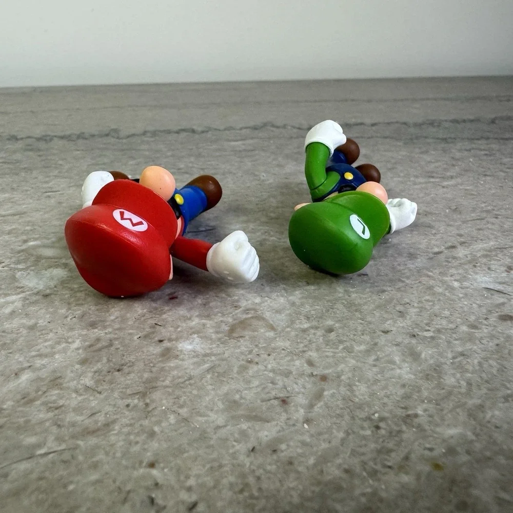 Jakks SUPER MARIO lot of (2) Mario & Luigi 2.5